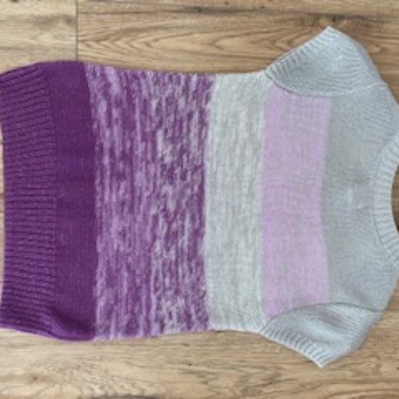 Ombré Purple Sweater and Purple Scarf - Picture 4 of 5